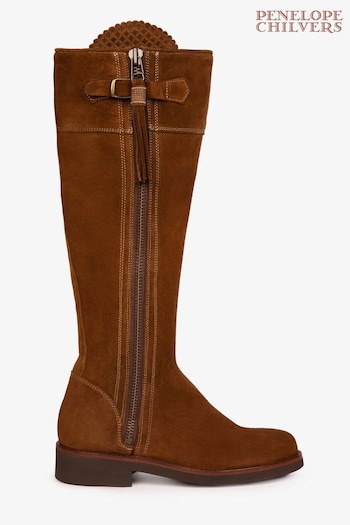 Penelope Chilvers Artisan Tassel Brown Suede Boots (C66051) | £375
