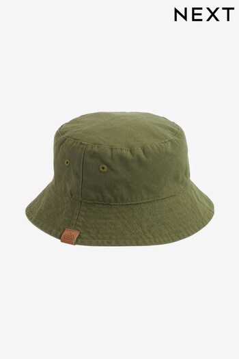 Khaki Green Plain Bucket Hat (3mths-16yrs) (C66092) | £2 - £5