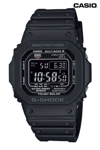 Casio 'G-Shock' Black Plastic/Resin Solar Chronograph Watch (C66180) | £135