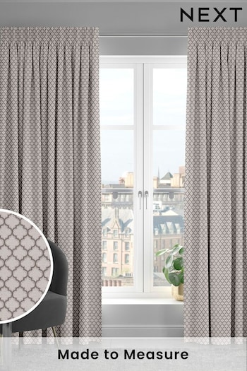 Silver Bramhall Made To Measure Curtains (C66510) | £109