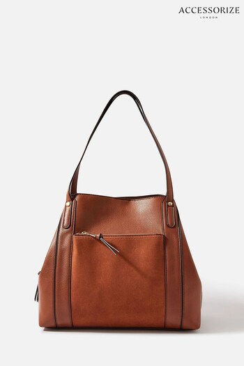 Accessorize Romeo Brown Slouch Shoulder Bag (C66815) | £42