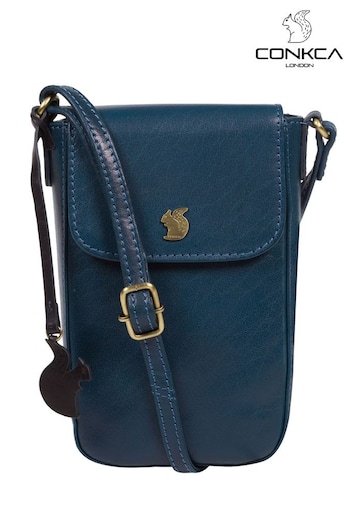 Conkca Buzz Leather Cross-Body Phone Bag (C66839) | £39