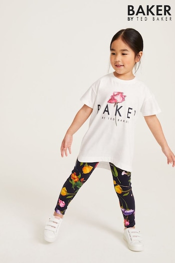 Baker by Ted Baker Floral Legging Dhoore and T-Shirt Set (C66870) | £33 - £40
