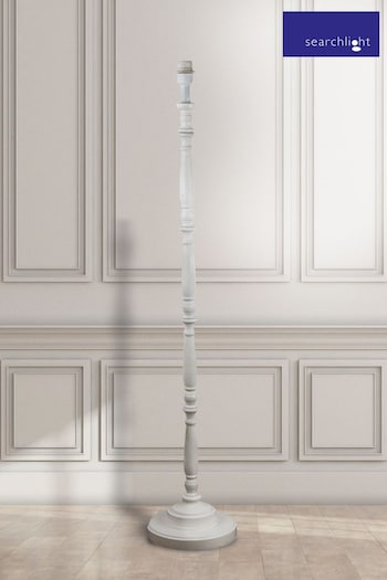 Searchlight White Lumi Candlestick Floor Lamp Base (C66874) | £75