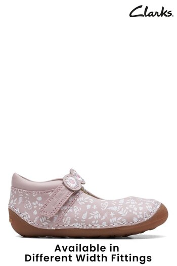 Clarks Pink Toddler Multi Fit Tiny Floral Shoes (C67215) | £30