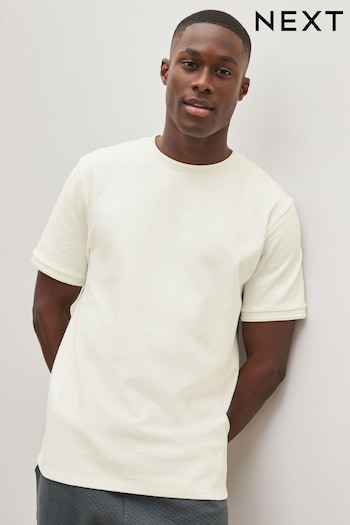 White Textured T-Shirt (C67245) | £16