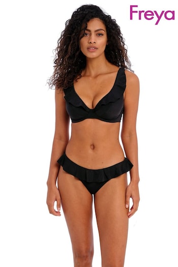 Freya Black Jewel Cove Underwire High Apex Bikini Top (C67597) | £40