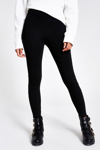 River Island Black High Waisted Ponte Bardot Leggings (C67802) | £22