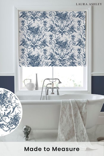 Laura Ashley Midnight Tuileries Made To Measure Roman Blinds (C67812) | £79