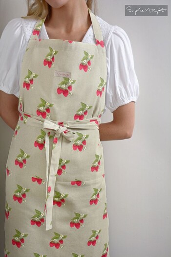 Sophie Allport Green Bunches Strawberries Apron (C67991) | £24