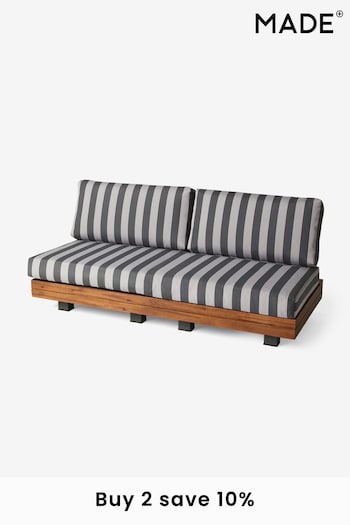 MADE.COM Stripe Avarna Garden 2 Seater Sofa (C68157) | £829