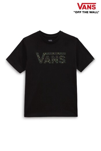 Vans Black Checkered T-Shirt (C68193) | £21