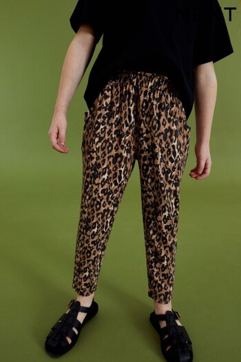 Animal Print Jersey Stretch Print Slouch Trousers (3-16yrs) (C68225) | £10 - £15