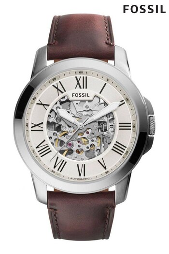 Fossil Gents Grant Automatic Brown Watch (C68255) | £239