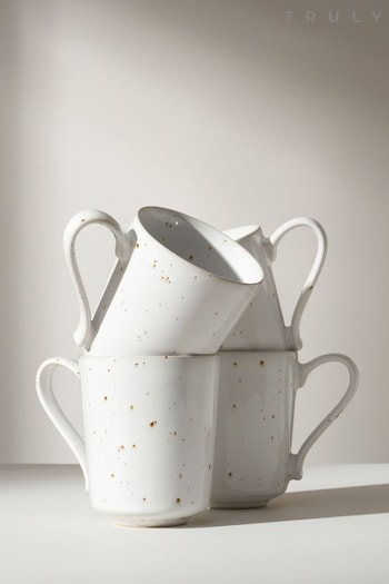 Truly 4 Piece White The Marlow Mug Set (C68332) | £60