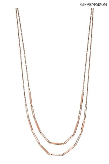 Emporio Armani Pink Jewellery Ladies Sentimental Necklace (C68371) | £155