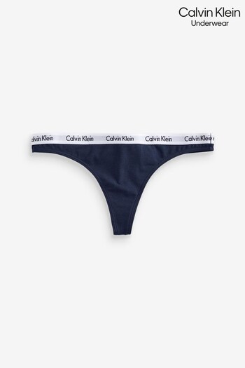Calvin Klein Navy Blue Carousel Thong (C68459) | £14