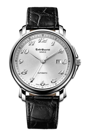 Emile Chouriet Gents Silver Tone Classic Lac Léman Watch (C68894) | £1,440
