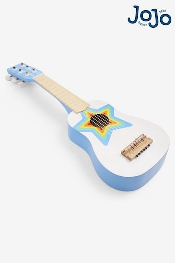 JoJo Maman Bébé Blue Wooden Guitar (C68957) | £27