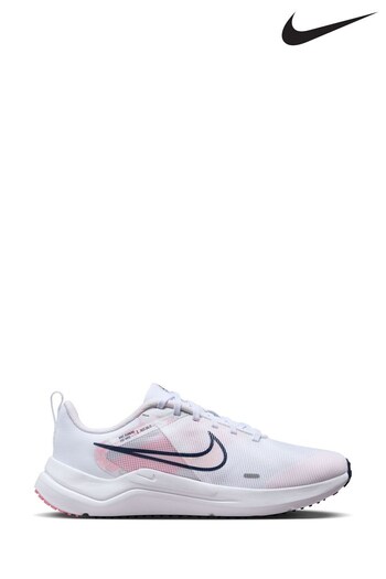 Nike White Downshifter Printed Running Trainers (C69000) | £65
