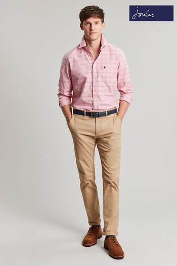 Joules Welford Classic Pink Long Sleeve Shirt (C69340) | £59.95