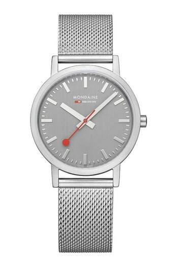 Mondaine Grey Good Classic Watch (C69404) | £209