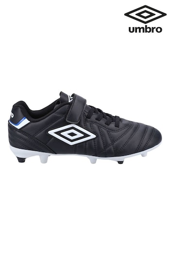 Umbro Black Junior Speciali Liga Firm Ground Velcro Football Boots (C69407) | £40