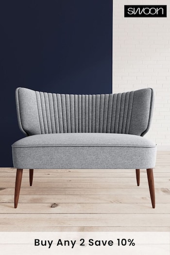 Swoon Soft Wool Light Grey Duke Two Seater Sofa (C69479) | £1,089