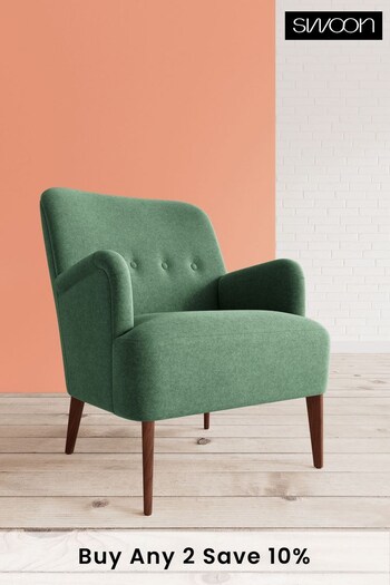 Swoon Smart Wool Hunter Green London Chair (C69751) | £709