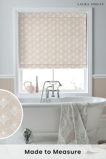 Laura Ashley Natural Lady Fern Made To Measure Roman Blinds (C69766) | £99