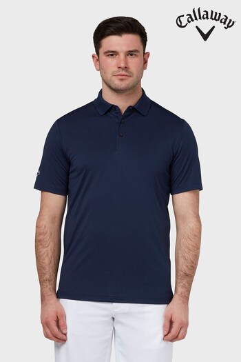 Callaway Apparel Blue Left Chest Logo Tournament Polo Shirt (C69824) | £30