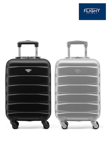 Flight Knight EasyJet Overhead 55x35x20cm Hard Shell Cabin Carry On Case Suitcase Set Of 2 (C70181) | £90