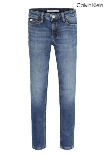 Calvin Klein Girls Blue Skinny Denim Jeans (C70242) | £55