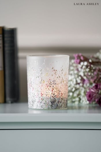 Laura Ashley Pointon Fields Glass Hurricane Candle Holder (C70264) | £20