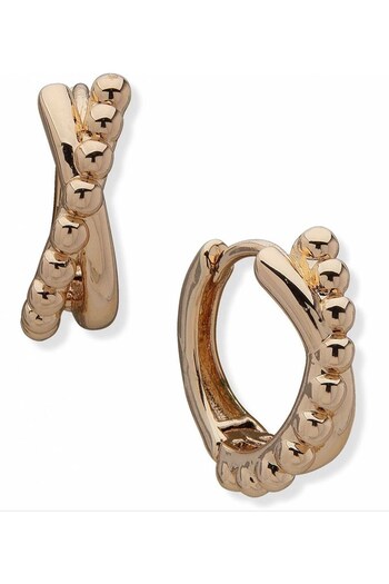 Anne Klein Jewellery Ladies Gold Tone Celtic Earrings (C70295) | £30