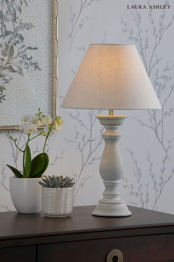 Laura Ashley Grey Chedworth Complete Table Lamp (C70309) | £90