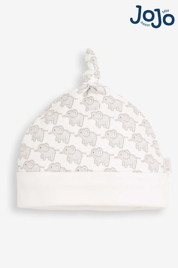 JoJo Maman Bébé Grey Little Elephant Cotton NORSE Hat (C70386) | £5