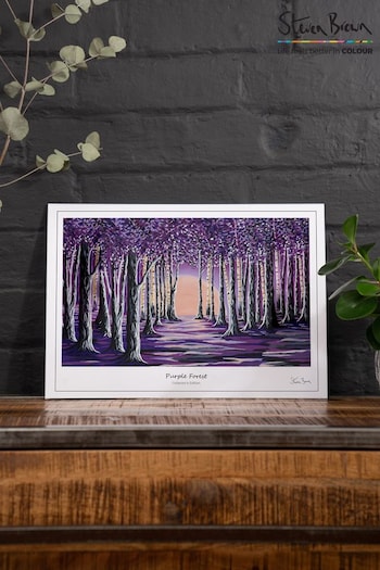 Steven Brown Art Purple Forest A3 Collector's Edition Print (C70534) | £20