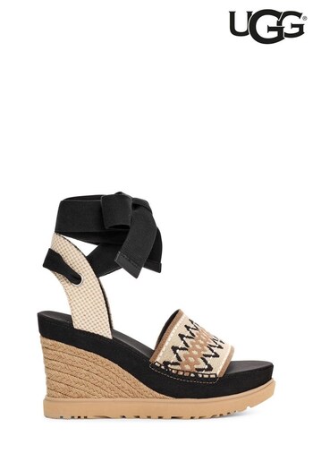 UGG Chunky Abbot Ankle Wrap Wedge Sandals (C70537) | £120