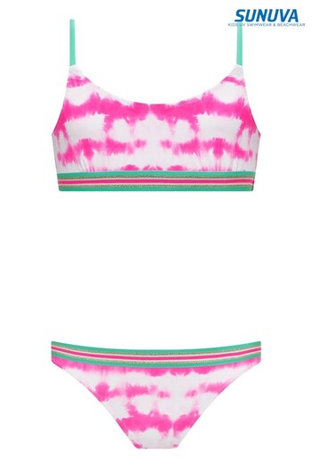 Sunuva Pink Tie Dye Strappy Bikini (C70621) | £44