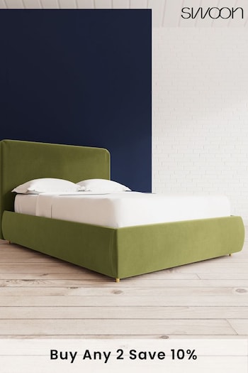Swoon Easy Velvet Fern Green Brockham Divan Bed (C70680) | £1,089 - £1,179