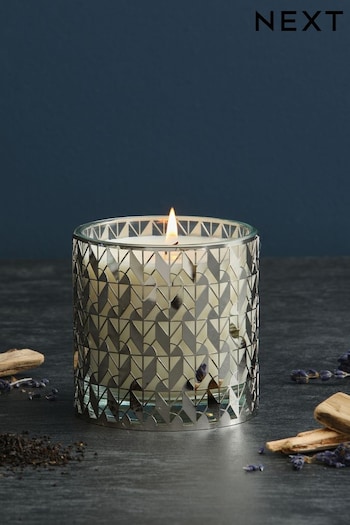 Silver Midnight Patchouli & Amber Single Wick Scented Candle (C70793) | £16