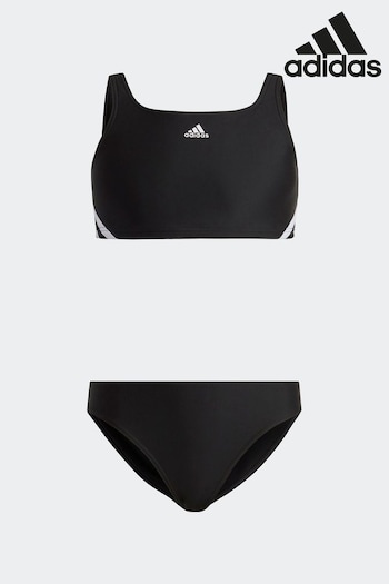 adidas league Black 3-Stripes Bikini (C70861) | £25