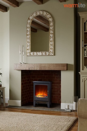 Warmlite Black Black Log Fire Stove (C71122) | £100