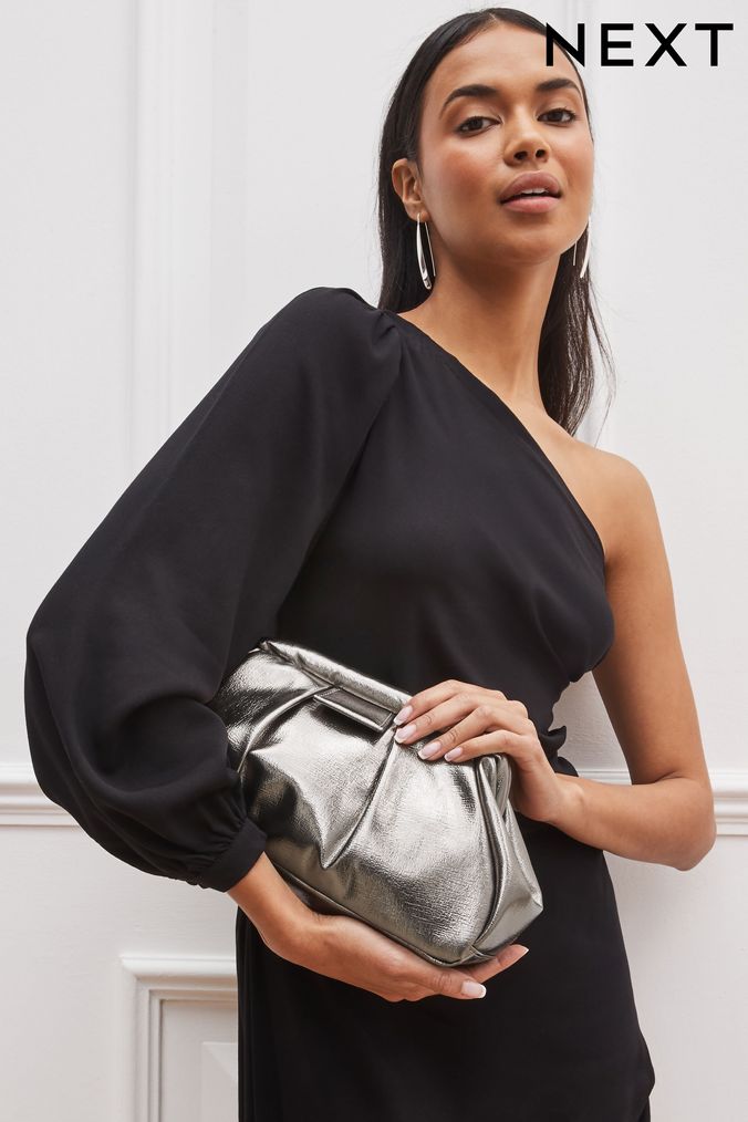 Buy Women s Gold Clutch Accessories Bags Online Next UK