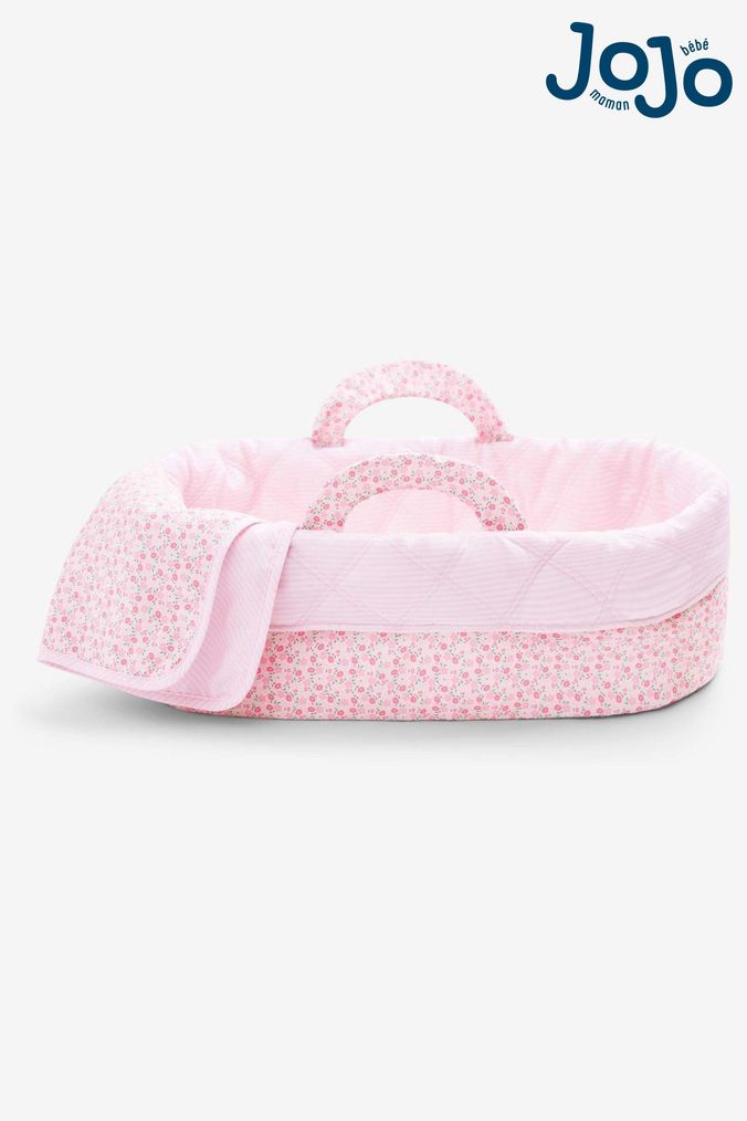 JoJo Maman Bébé Pink Doll Carry Cot (C71214) | £28