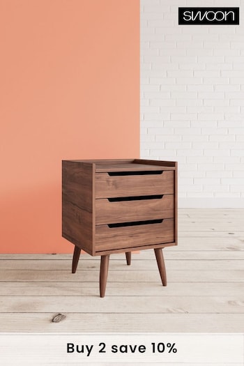 Swoon Brown Southwark Bedside Table (C71275) | £219
