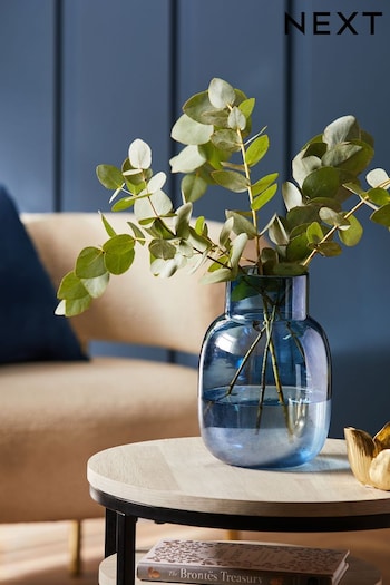 Blue Glass Flower Vase (C71361) | £16