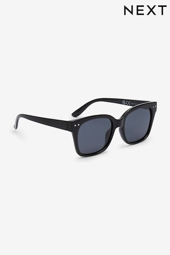 Black Preppy Style Polarised Sunglasses (C71469) | £11