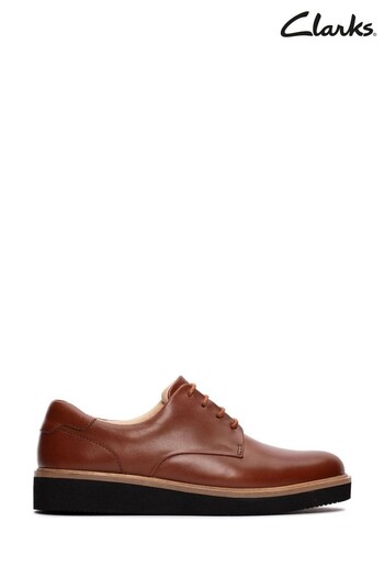 Clarks Brown Leather Baille Lace KLEIN Shoes (C71536) | £75